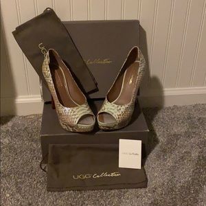 Ugg Collection snakeskin Heels